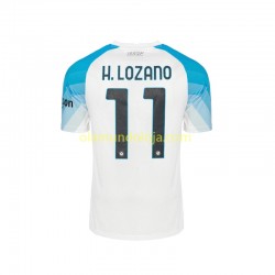 Camisola Napoli Face Game Lozano 11 Homem Equipamento Primeiro 2022-2023 Manga Curta